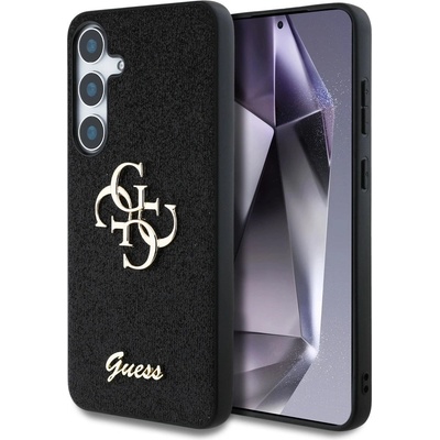 GUESS Калъф Guess Fixed Glitter Big 4G Metal Logo за Samsung Galaxy S25 Plus черен (3666339449438)