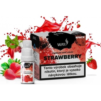 WAY to Vape Strawberry 4 x 10 ml 3 mg