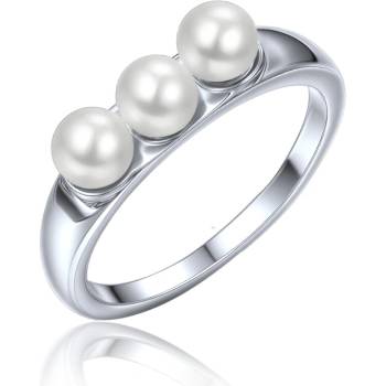 Minet 4413 Stříbrný prsten s přírodní perlou