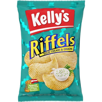 Kelly's Riffels Sour Cream & Onion 130 g