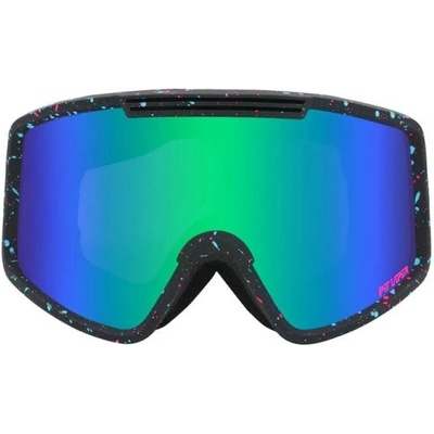 Pit Viper Ски очила Pit Viper The Midnight French Fry - синьо/зелена леща, голям размер