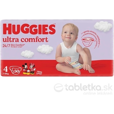 HUGGIES Ultra Comfort Jumbo 4 7-18 kg 50 ks