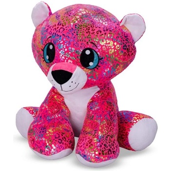 Mikro Plush Friends леопард Rainbow Star Sparkle плюшен цветен 70см седящ