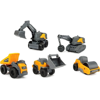 Dickie Toys Строителни колички Dickie Toys - Volvo, 5 броя (203722008)