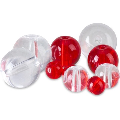 PFS průhledné korálky Round Glass Beads Velikost 8 mm 15ks/bal