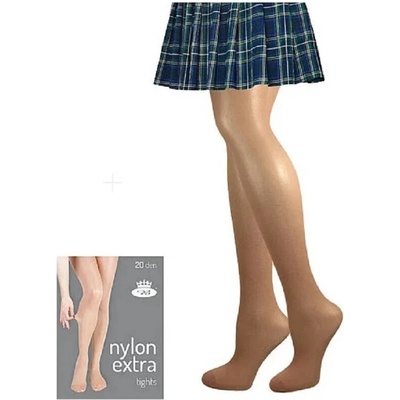 Nadměrné NYLON EXTRA tights 20 DEN béžová