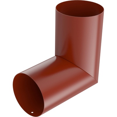 Bryza STAL Koleno ľubovoľný uhol 100 mm tehlovočervená