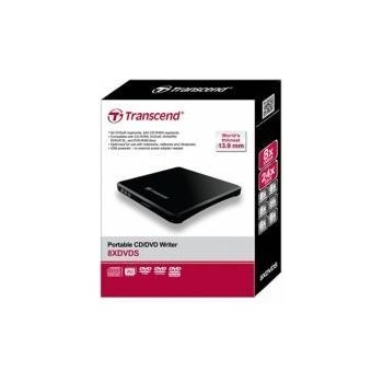Transcend 8X DVD, SLIM TYPE, USB, BLACK Portable DVD Writer Black, Black, DVDąR/RW, USB 2.0, CD-R, DVD+R, DVD+R DL, DVD+RW, DVD-R, DVD-R
