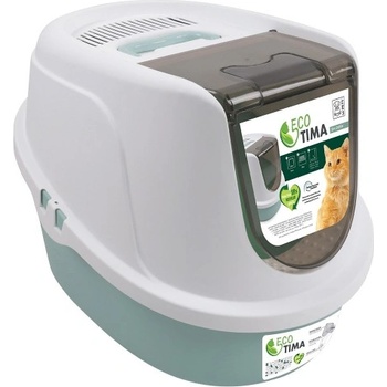 M-PETS Tima Cat Litter Box - Eco Закрита котешка тоалетна Тима, L - 60 х 45 х 42 см - зелена, Белгия - 20117799