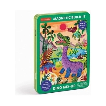 Mudpuppy Magnetická stavebnica Dino Mix-Up