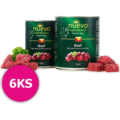 Nuevo Dog Adult Beef 6 x 800 g