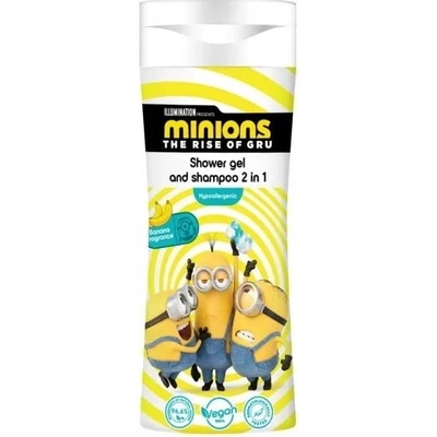 Minionki Minions sprchový gél a šampón 2v1 Banana 300 ml