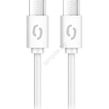 ALIGATOR DATKP55 - USB кабел USB-C / USB-C 65W Power Delivery 0, 5m бял (PH0025)