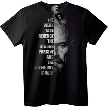 NOONEBRAND Тениска с цитат на Уолтър Уайт - 2XL, Black