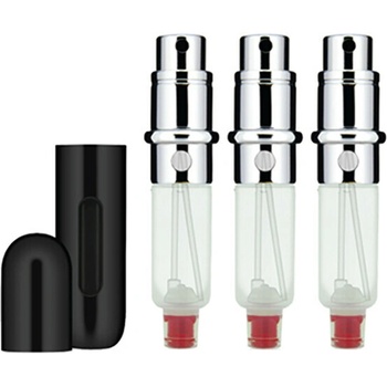 Classic HD plniteľný flakón 3 x 5 ml čierny