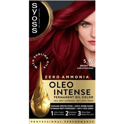 Syoss Oleo Intense farba na vlasy Žiarivo červený 5.92 50 ml
