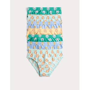 Marks & Spencer Памучни slip от чист памук със животински мотив, 7 броя в опаковка (18 месеца - 14 години) Marks & Spencer многоцветен Marks & Spencer | Mnogotsveten | Момчешки | 3-4 години