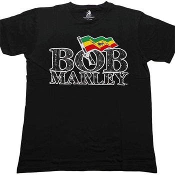 Bob Marley Flag Logo Black L Риза (BMATS47MB03)