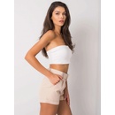 Dámské šortky s páskem dhj-sn-13193.13p beige