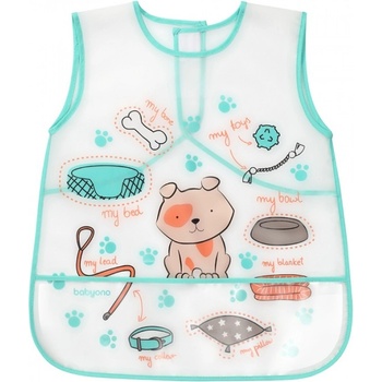 Babyono Детска престилка Babyono - Куче, синя (5901435407158)