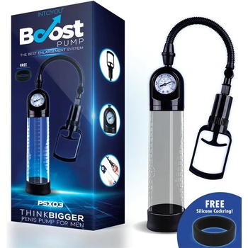 Image 1 of INTOYOU Boost Manual Penis Pump with Valve PSX03 Crystal