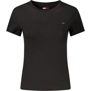 Tommy Hilfiger Дамска тениска с къс ръкав tommy hilfiger, Размер s, Цвят Черен (dw0dw20459_nebds)