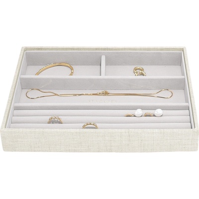 Stackers Ковчеже за бижута Stackers 4 камерен ленено cлassic светлобежово (76382)