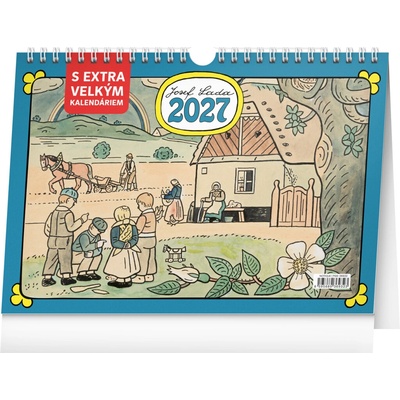 NOTIQUE stolní s extra velkým kalendáriem Josef Lada 30 × 21 cm 2027