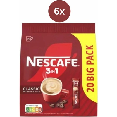 Nescafe 3in1 mixy classic bag20 6 x 330 g