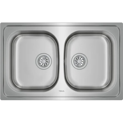 Teka Universe 80 T-XP 2B ГЛАДКА М. 1105, Иноксова мивка за вграждане, гладка (М.1105)