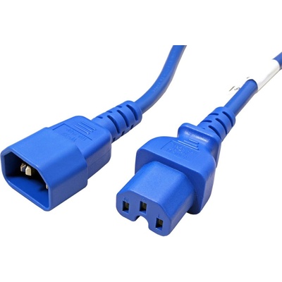 Kabel síťový prodlužovací, IEC320 C14 - C15, 2m, černý (16811) - 19.42.1297 – Zboží Živě