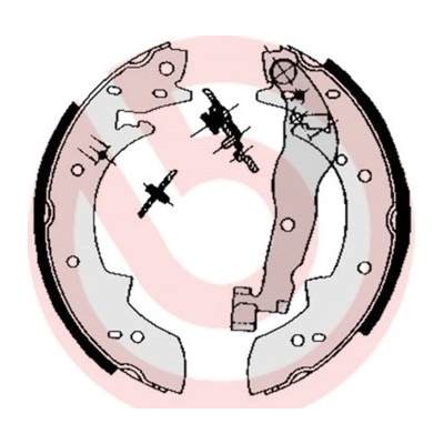 Sada brzdových čelistí BREMBO S 68 511 | Zboží Auto