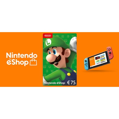Nintendo dárková karta 75 €