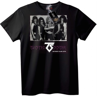 NOONEBRAND Тениска Twisted Sister Детройт Клуб 1979 - 2XL, Black