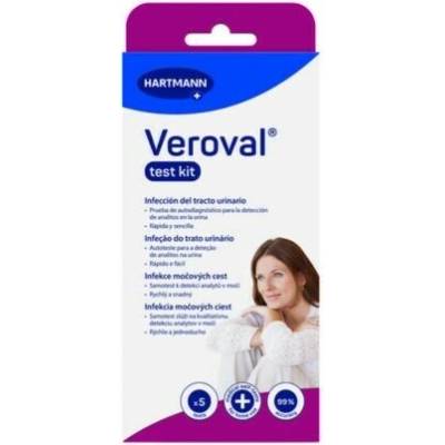 Veroval Test Kit Zápal močových ciest domáci test 1x5 ks