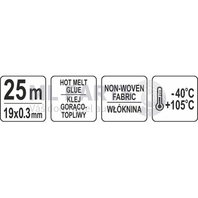 Yato Textilní páska 19 mm x 25 m YT-81501