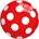 Simba Toys Гумена топка, червена с точки - 23 см (130050131)