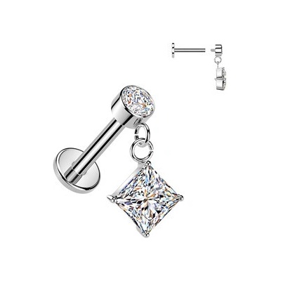 Šperky4U Piercing do ucha labreta LB1145