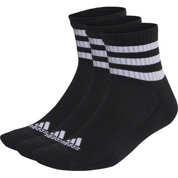 adidas Дамски чорапи Adidas 3-Stripes Cushioned Sportswear Socks 3 Pairs Womens - Black/White