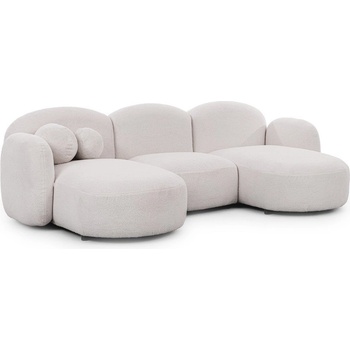 ROPEZ Кремав ъглов диван от букле (U форма) Orbit - Ropez (Orbit A+OT+1,5+OT+A Quelle 01 Standard)