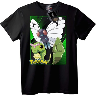 NOONEBRAND Тениска Pokémon насекомо - S, Black