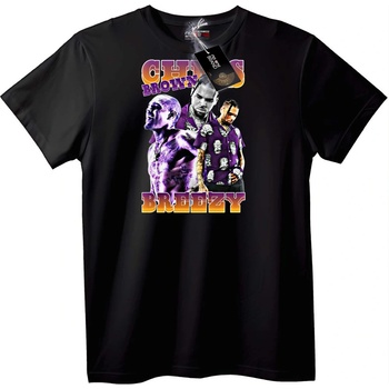 NOONEBRAND Тениска Guns Кафяв Бриз - M, Black
