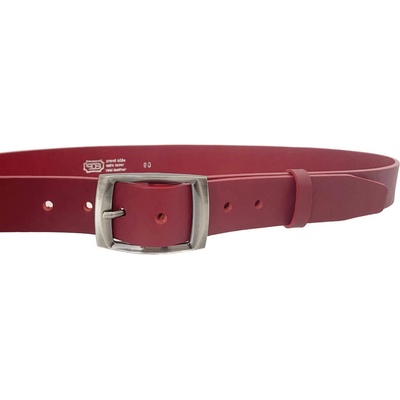 Penny Belts kožený opasek 44R90 červený