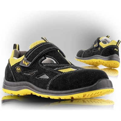 VM Footwear MICHIGAN S1P ESD sandál Čierna-Žltá