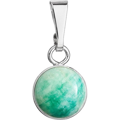 Pavona Stříbrný přívěsek s pravým minerálním kamenem 14033.3 Amazonit Brazil