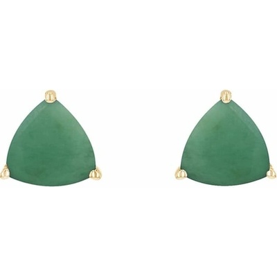 Eppi Jemné náušnice zo striebra so smaragdmi Magni E48611