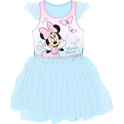 Minnie Mouse licencie dievčenské šaty 52236341 svetlo modrá