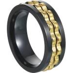 HARAHU Пръстен IK-32056 - Черен / Златен / 67mm KP32056