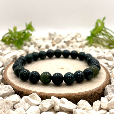 Certom Minerální náramek mechový achát – spojení s přírodou 0106