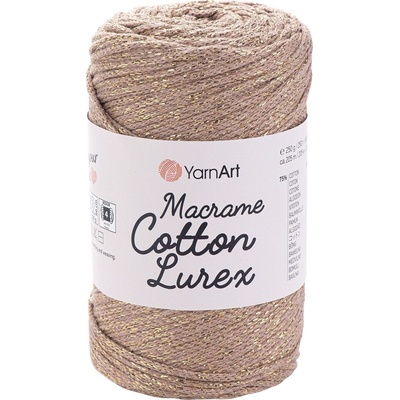 YARNART Macrame Cotton Lurex 2 mm 205 m 735 юта (Macrame Cotton Lurex 735)